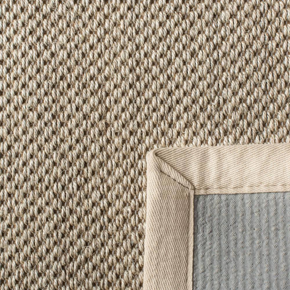 SAFAVIEH Natural Fiber Kentigern Border Seagrass Area Rug, Marble/Beige, 2'6" x 4'