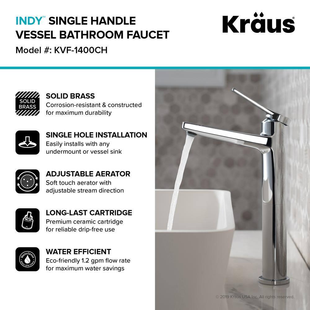 Indy Single Hole Bathroom Faucet