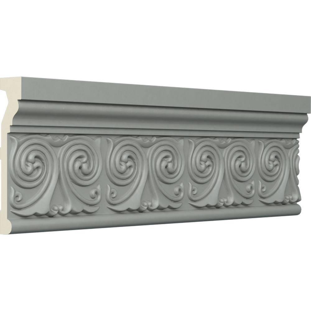 Ekena Millwork Ralston 4.63'' H x 95.88'' W x 1'' D Urethane Chair Rail
