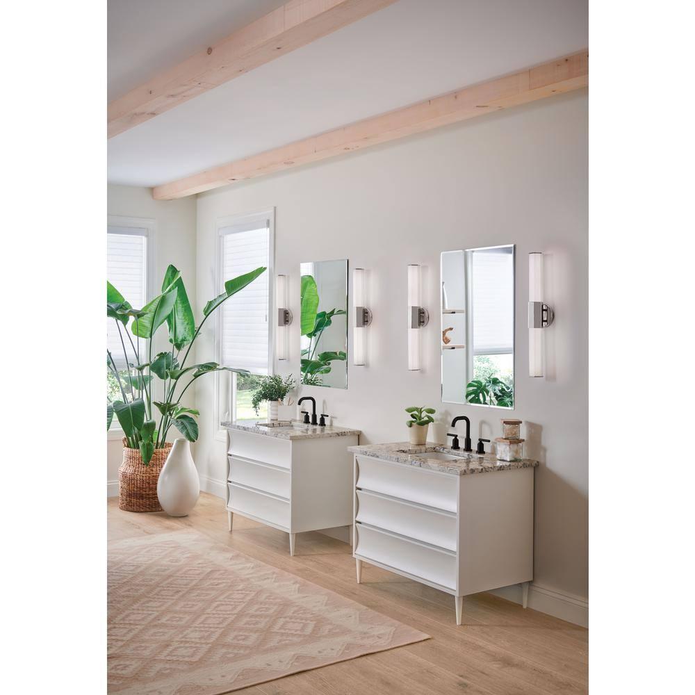 32W Led Medium Bath Vanity In Modern Style 26 Inches Wide By 5 Inches High-Polished Nickel Finish Hinkley Lighting 51152Pn