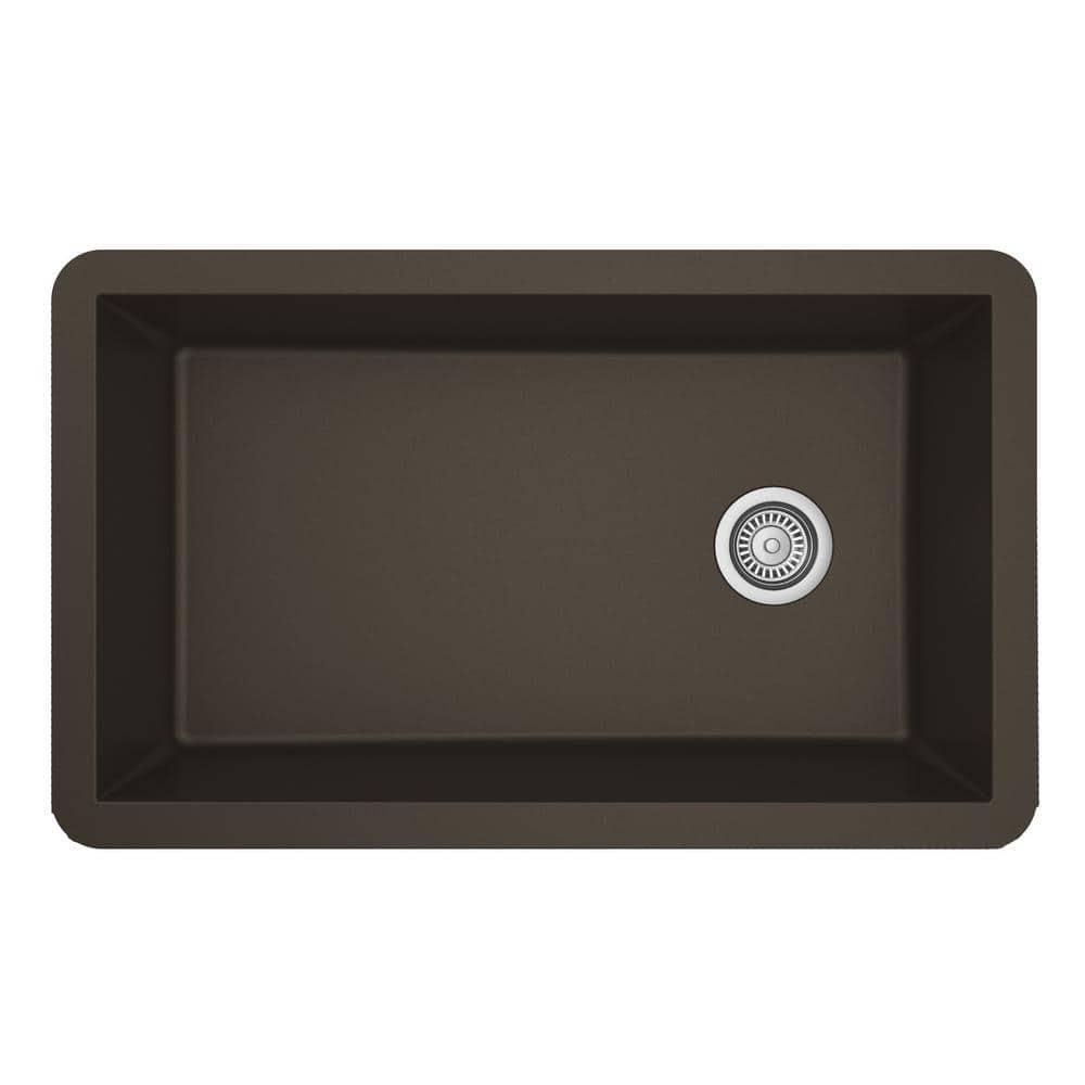 Karran Undermount Quartz Composite 31-3/4'' X 19-1/4'' Single Bowl Kitchen Sink