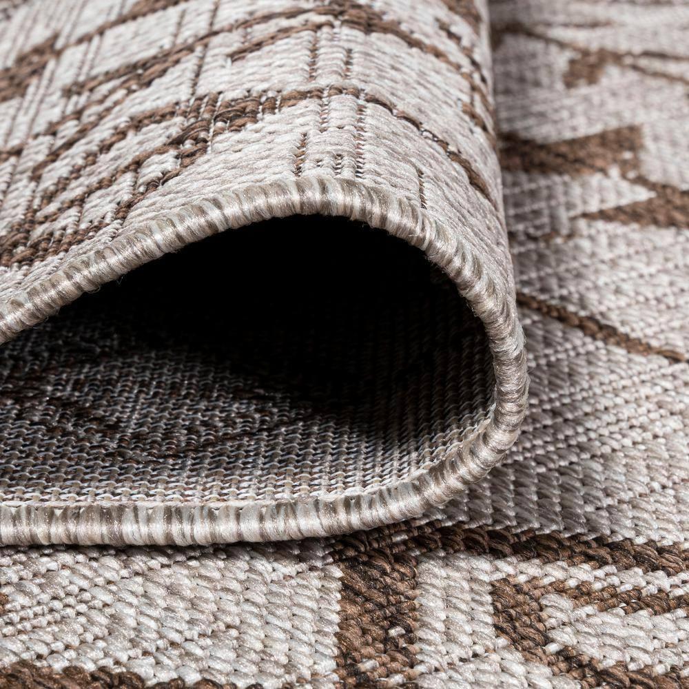 3'x5' Tokay Bohemian Geometric Indoor/Outdoor Area Rug, Beige/Brown - JONATHAN Y