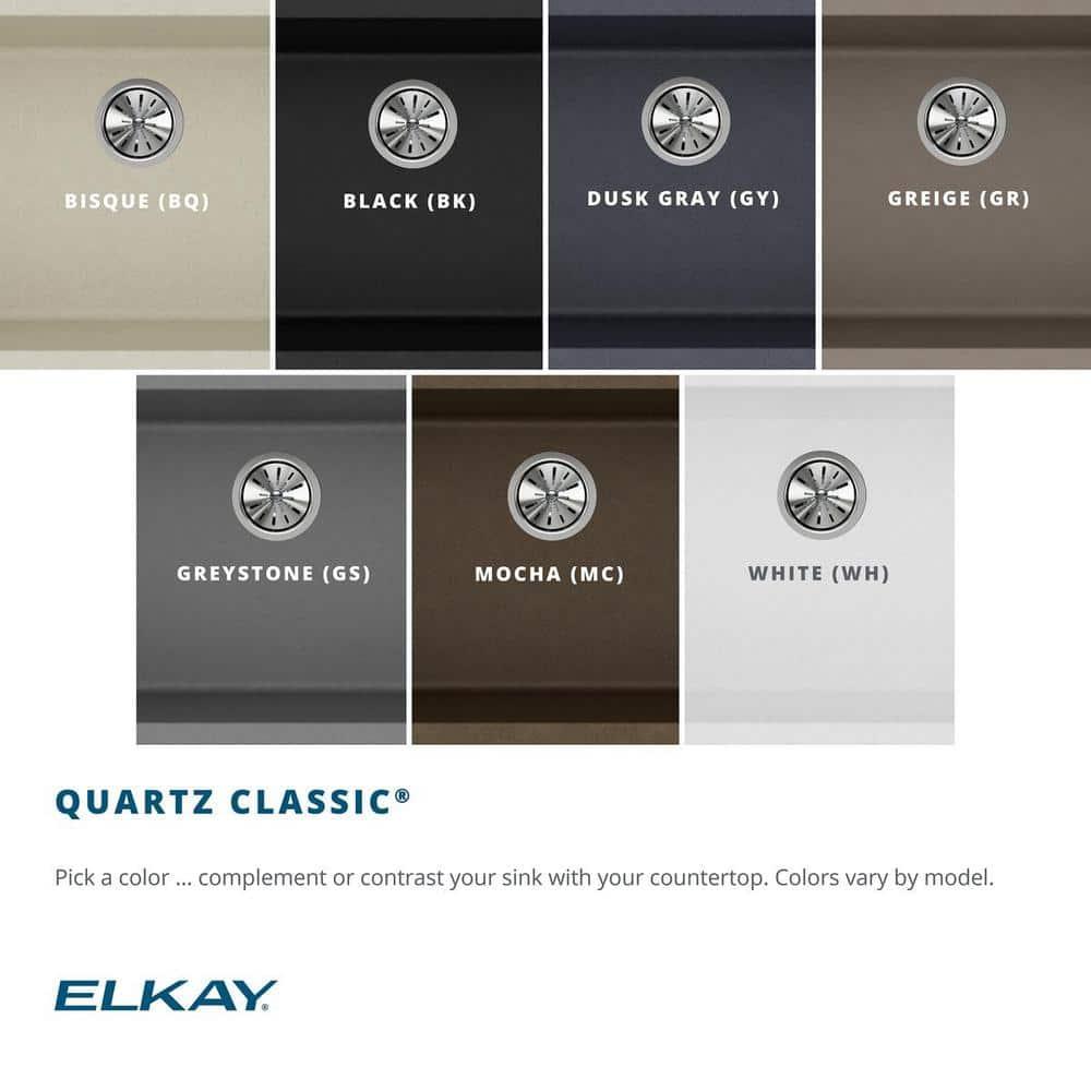 Elkay Quartz Classic 33" L x 21" W Double Basin Undermount Kitchen Sink