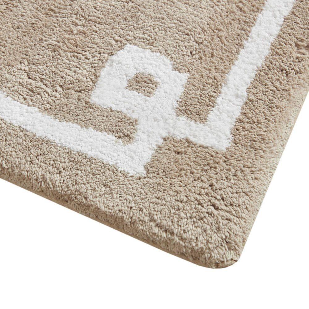 Madison Park 100% Cotton Tufted Bath Rug with Non-Slip Backing