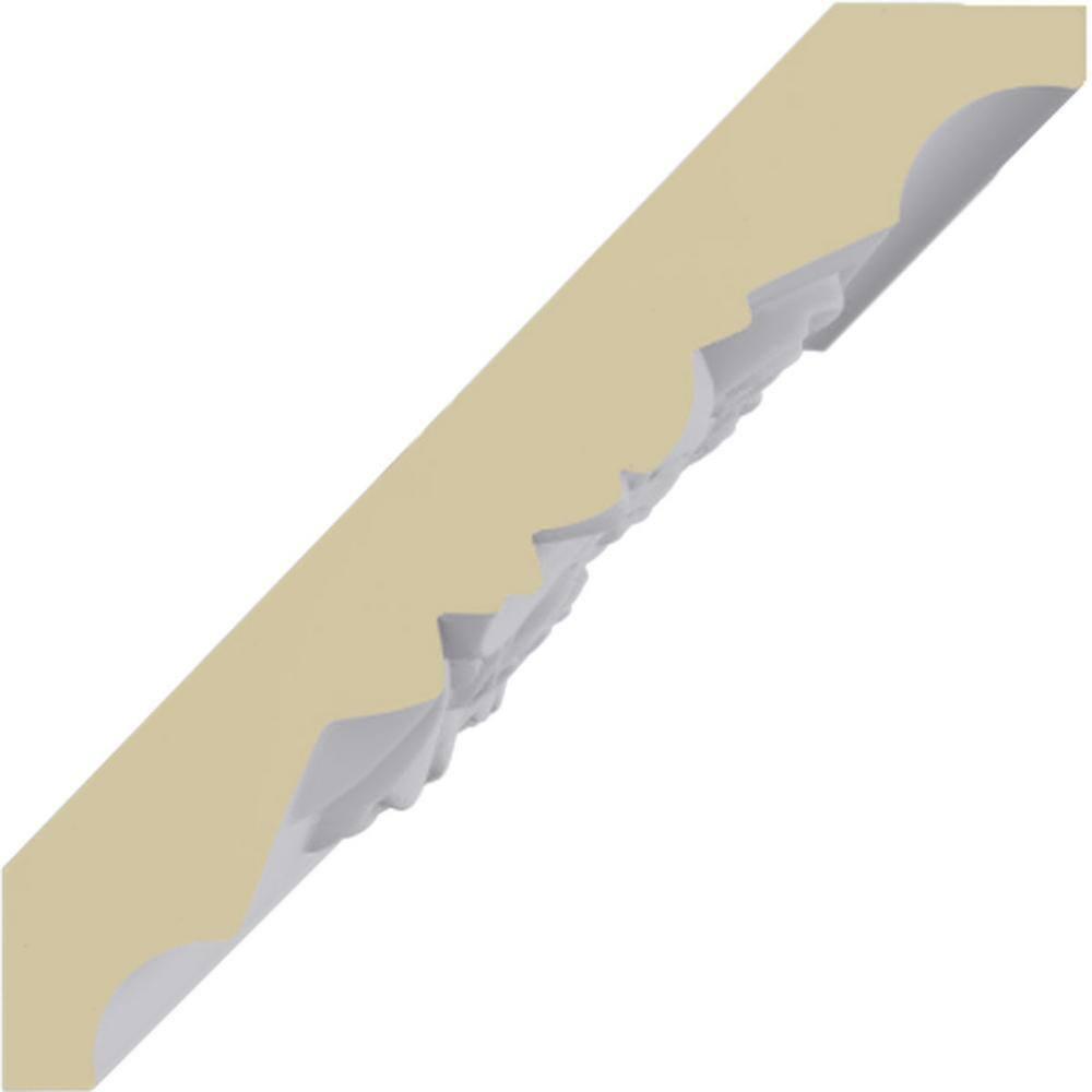 Ekena Millwork 3 7/8"H x 3 7/8"P x 5 1/2"F x 94 1/2"L, (1/2" Repeat) Rose Crown Moulding