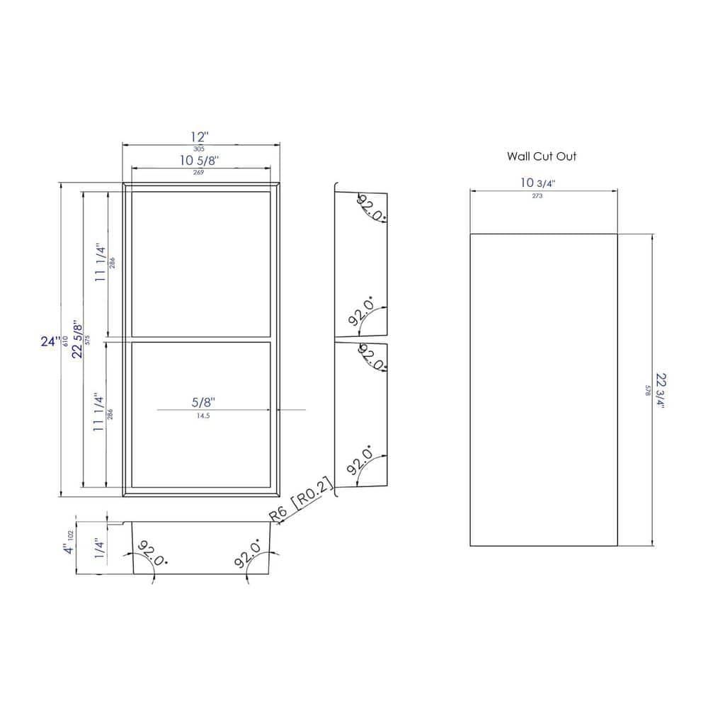 Stainless Steel Shower Niche
