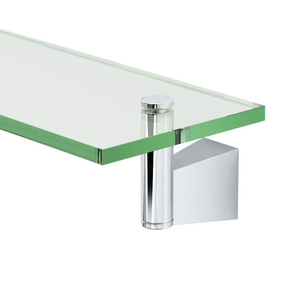 Bleu Wall Mount Rectangle Tempered Glass Shelf | Floating Shelf