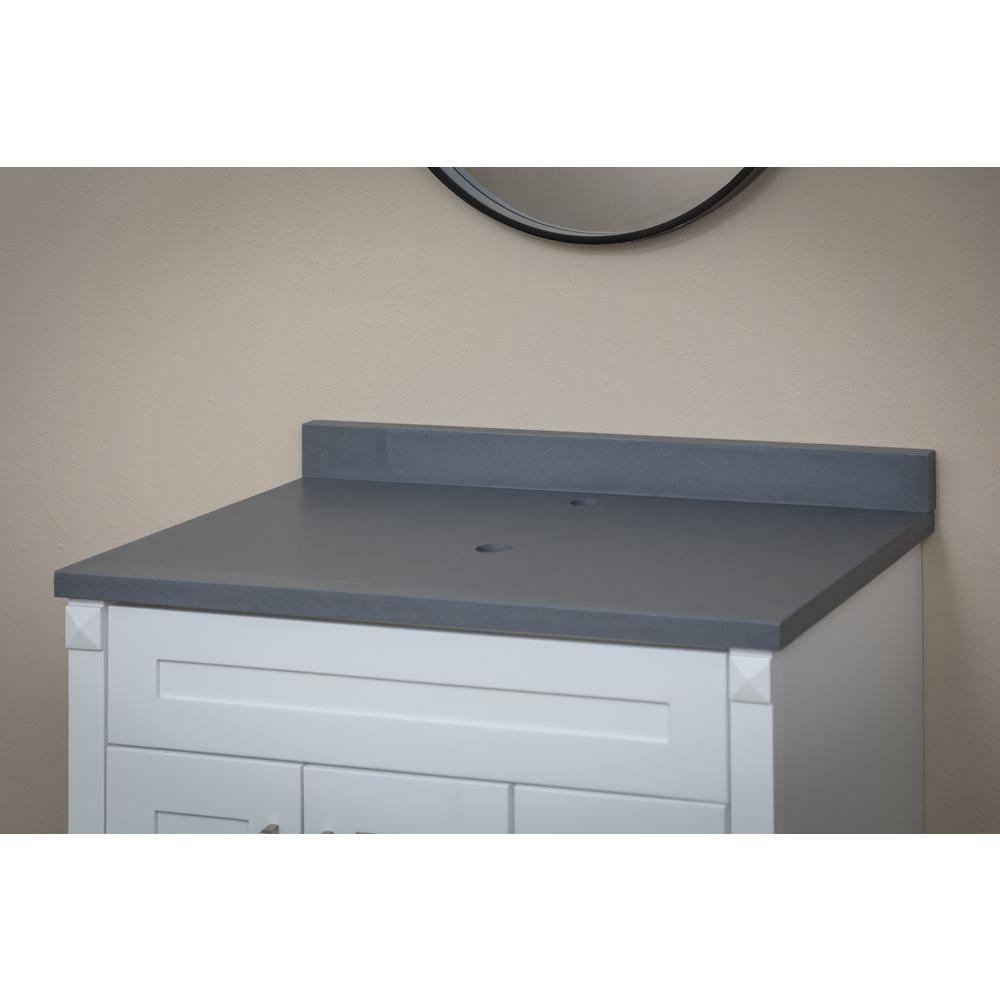 Eden Bath Eden Bath 31-in x 3-in Terrazzo Vanity Top Backsplash