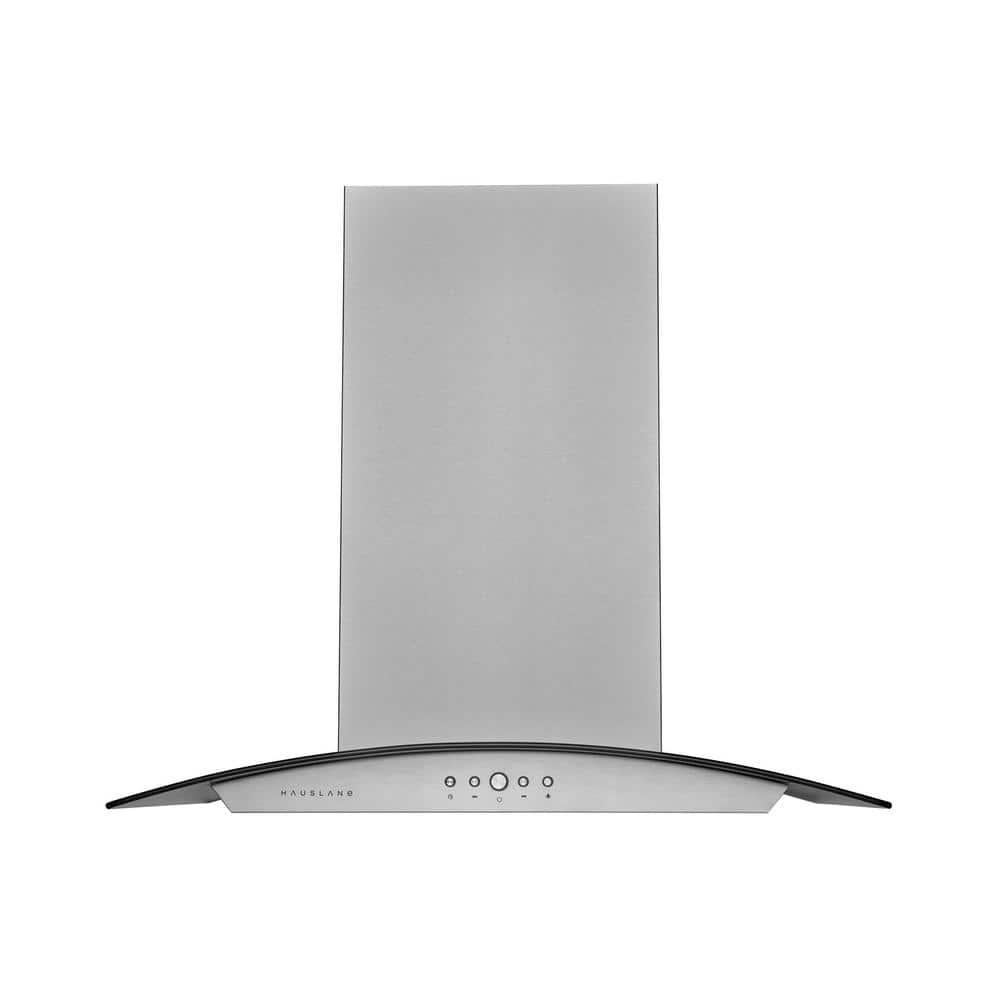 Hauslane 36" Stainless Steel 600 CFM Convertible Island Range Hood with Baffle Filter