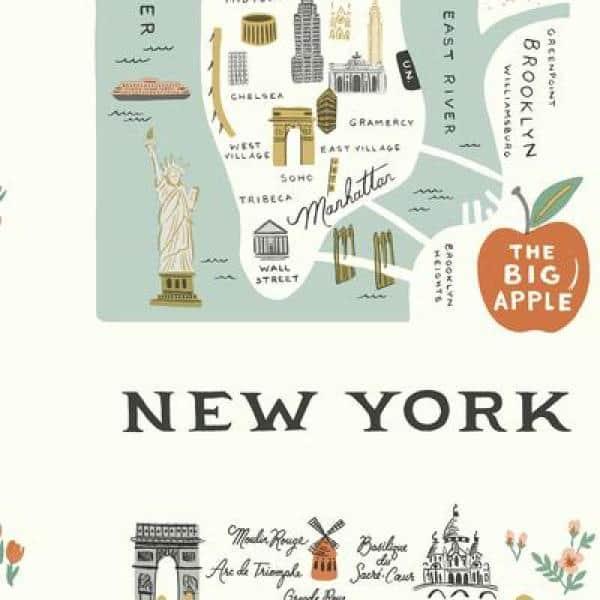 Rifle Paper Co. City Maps 27' L x 27" W Wallpaper Roll