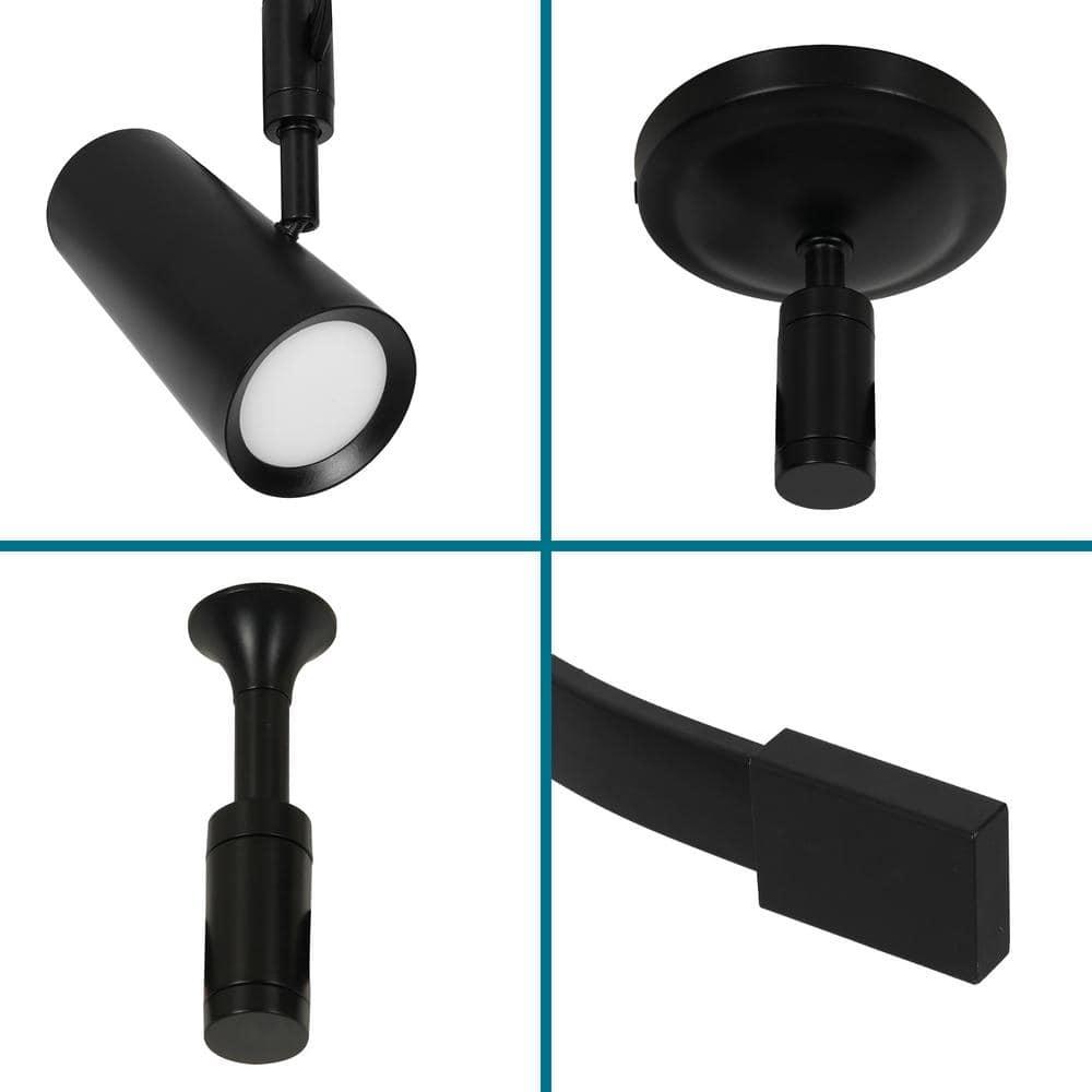 Ellipse 5-Light LED Flex Track - Black