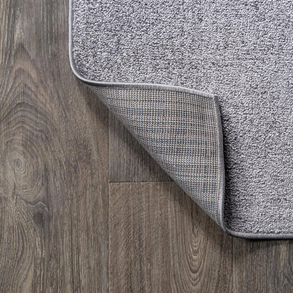 10' X 14' Rectangle Haze Solid Low-Pile Area Rug , Gray - JONATHAN Y