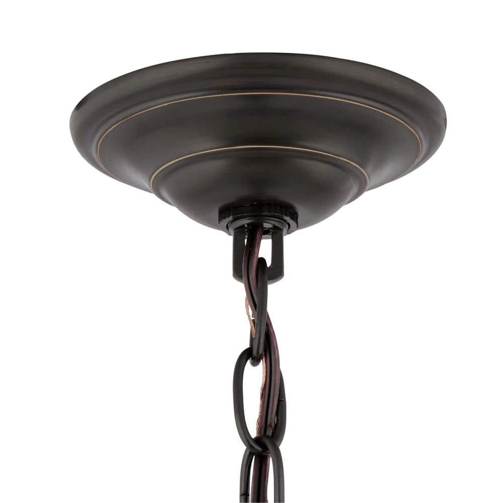 Progress Lighting Equinox 4-Light Foyer Pendant, Steel, Antique Bronze, No Shade