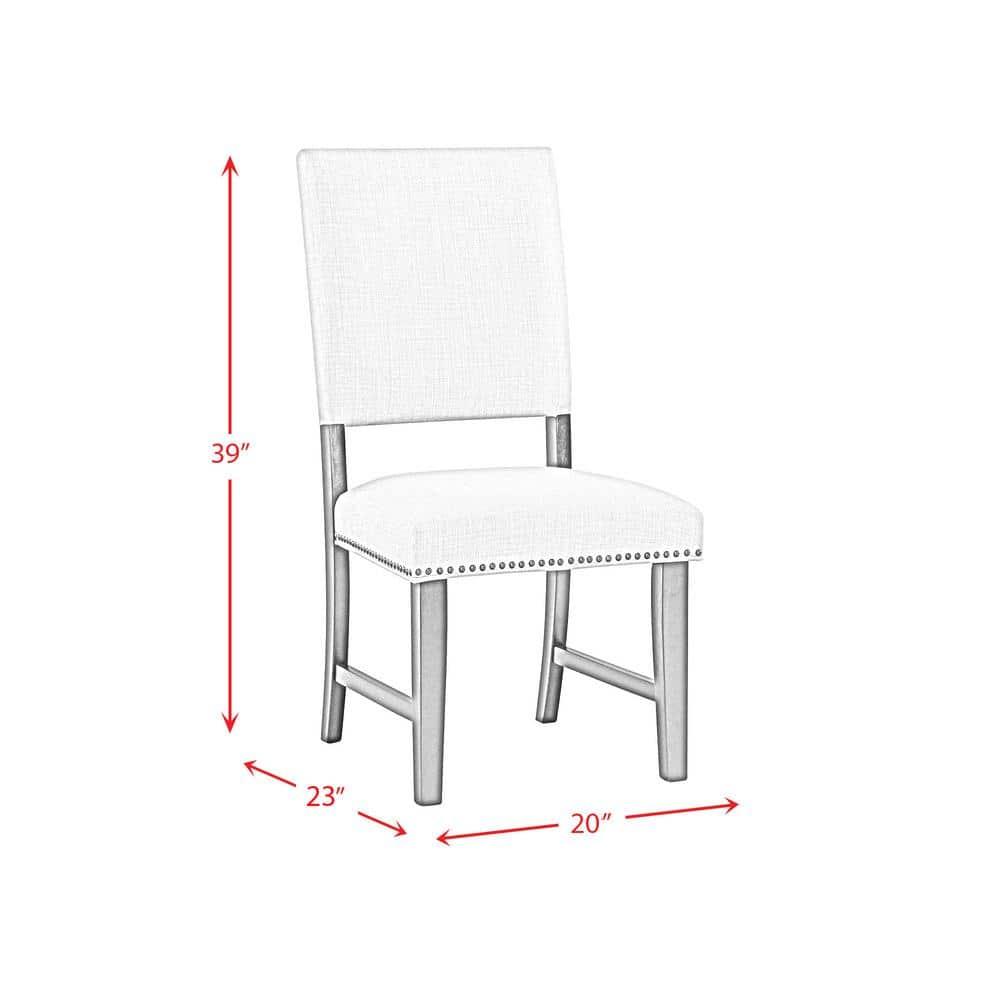 Laudine Solid Wood Side Chair in Taupe