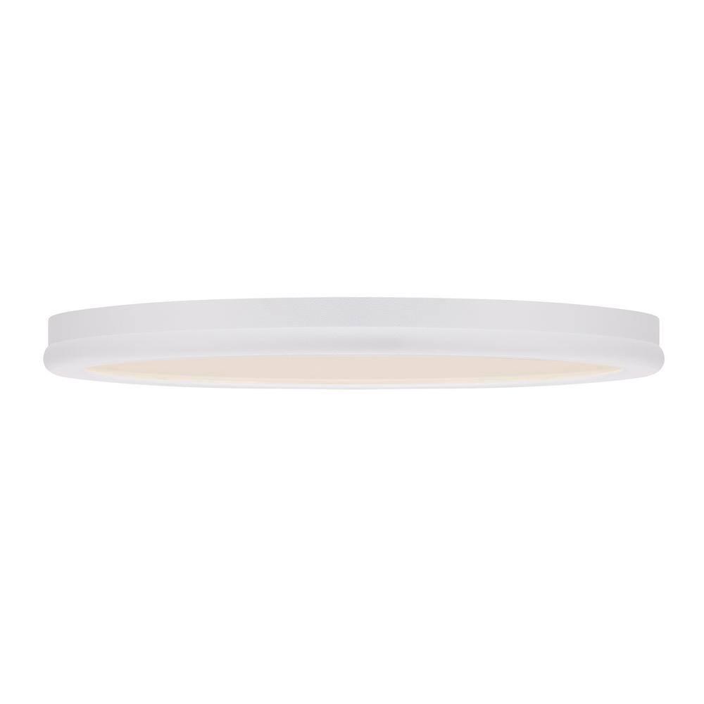 Geos White Glass LED Flush Mount Light