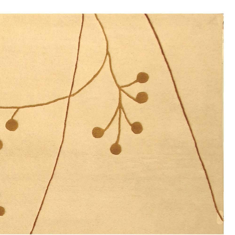 Soho SOH305 Hand Tufted Area Rug - Ivory/Orange - 6'x9' - Safavieh.