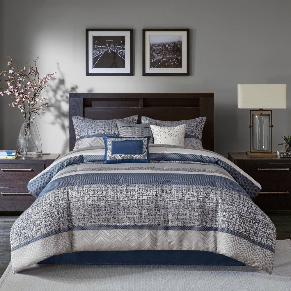 Madison Park Rhapsody 7 Piece Jacquard Comforter Set