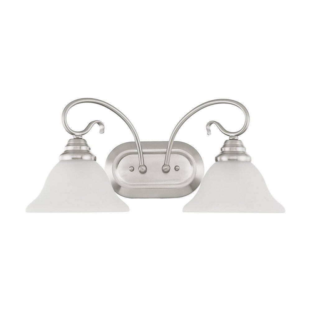 Livex Lighting Coronado 2 - Light Vanity in  Brushed Nickel