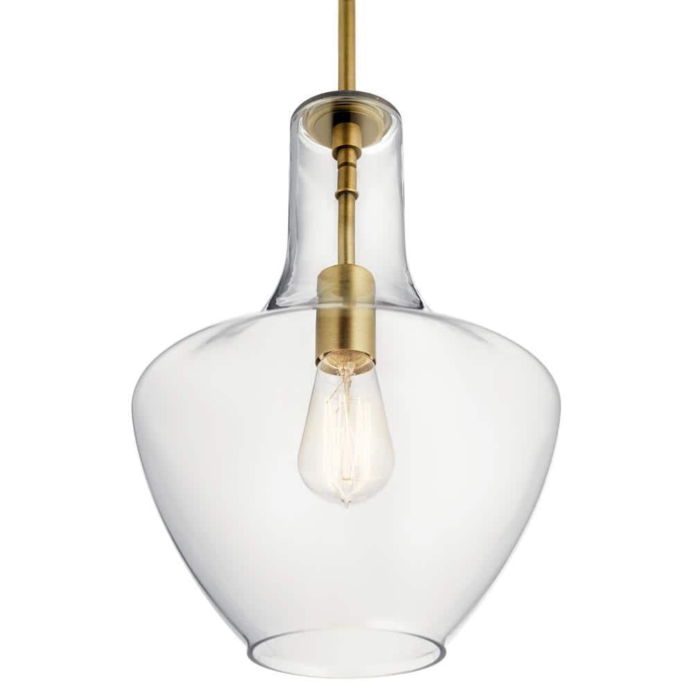 Kichler Lighting Everly 1 - Light Pendant in  Natural Brass