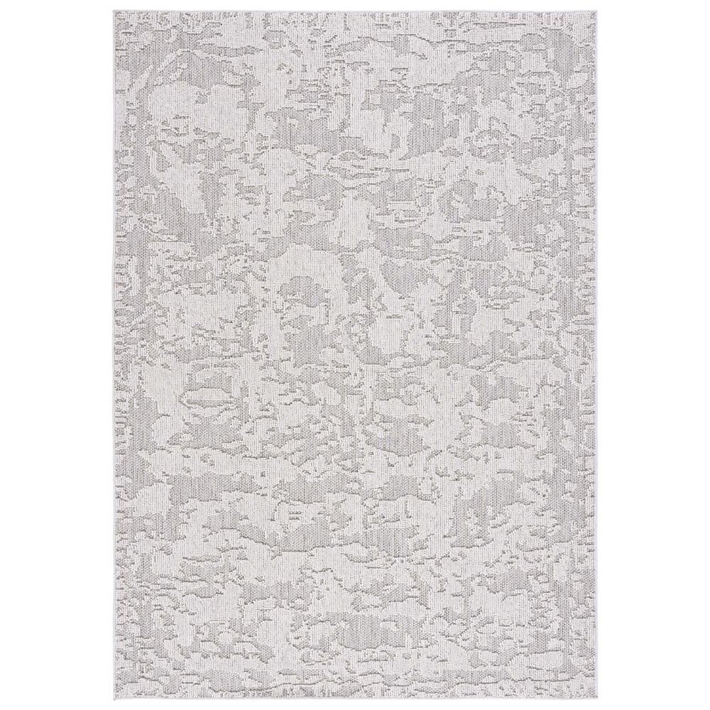 Global GLB224 Power Loomed Indoor/Outdoor Area Rug - Gray/Light Gray - 8'9"x11'9" - Safavieh.