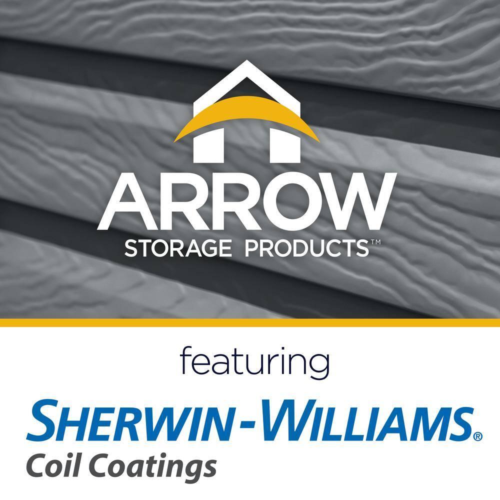 Arrow 6 ft. W x 7 ft. D Galvanized Steel	 Storage Shed