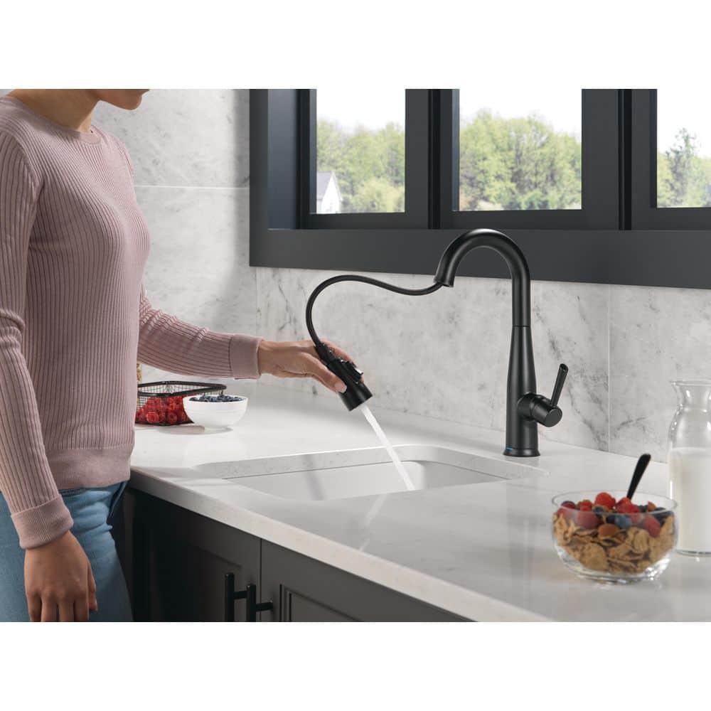 Essa Pull Down Sprayer Bar Faucet, Single Handle Prep Sink Faucet