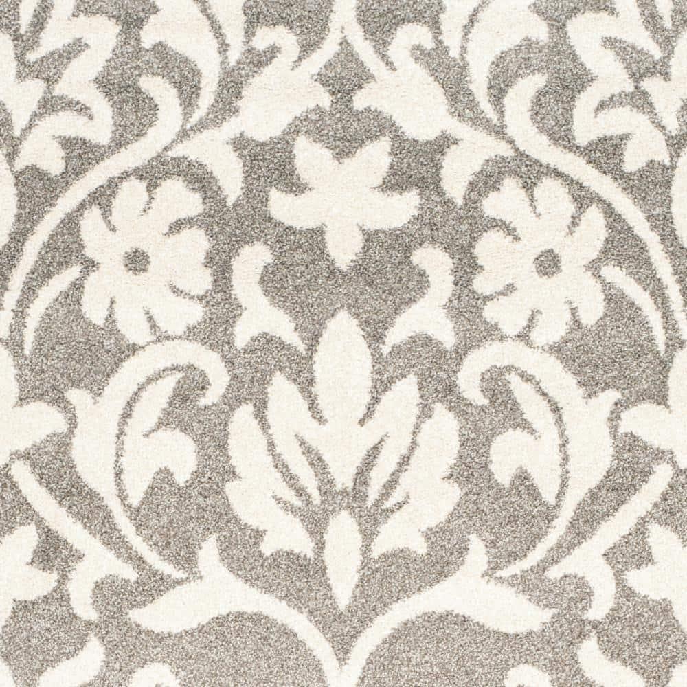 SAFAVIEH Amherst Jerrald Geometric Area Rug, Dark Grey/Beige, 7' x 7' Square