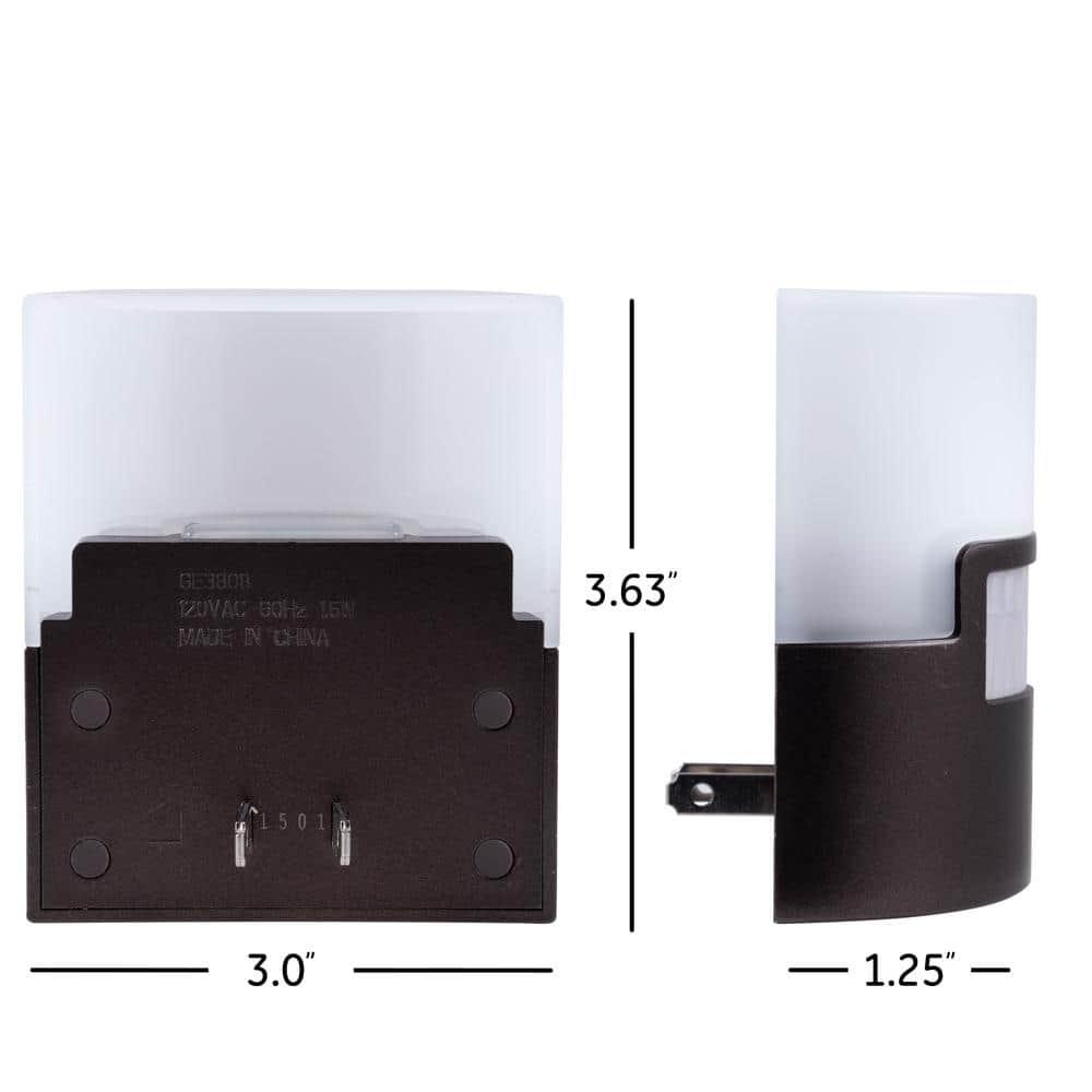 Bronze Motion-Activated LED Night Light with Soft White Glow