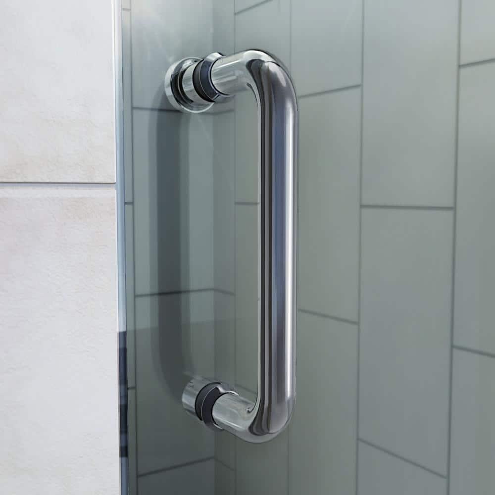 Flex 60" x 76.75" Pivot Semi-Frameless Shower Door