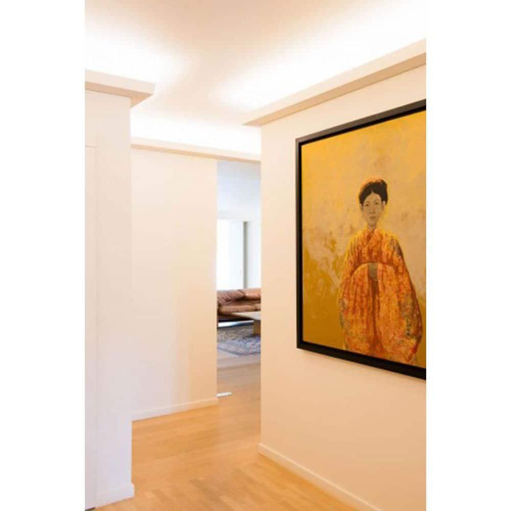 4-3/8 in x 2-3/4 in x 78-3/4 in Primed White Plain Polyurethane Crown Moulding