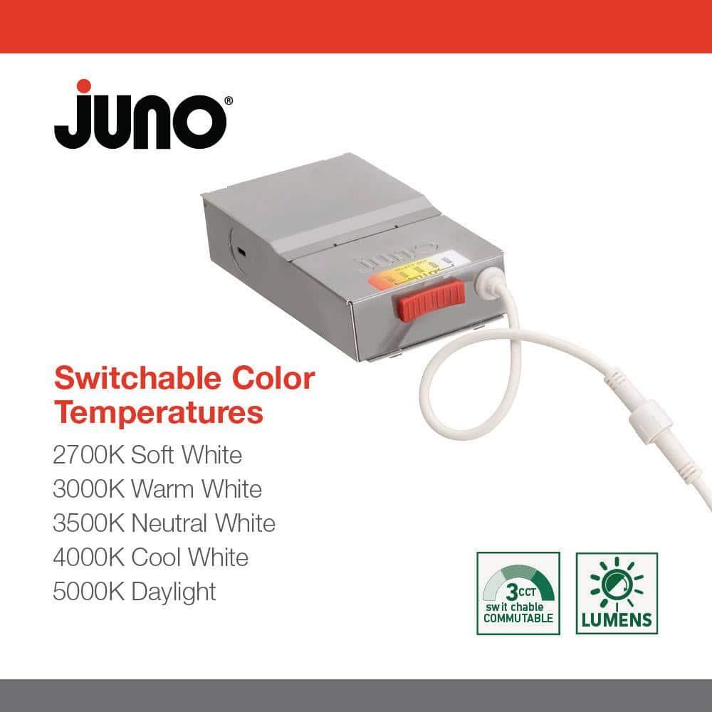 Juno WF4 SWW5 90CRI CP6 MW M2 4'' Tunable Color Temperature Dimmable LED Retrofit Recessed Lighting Kit