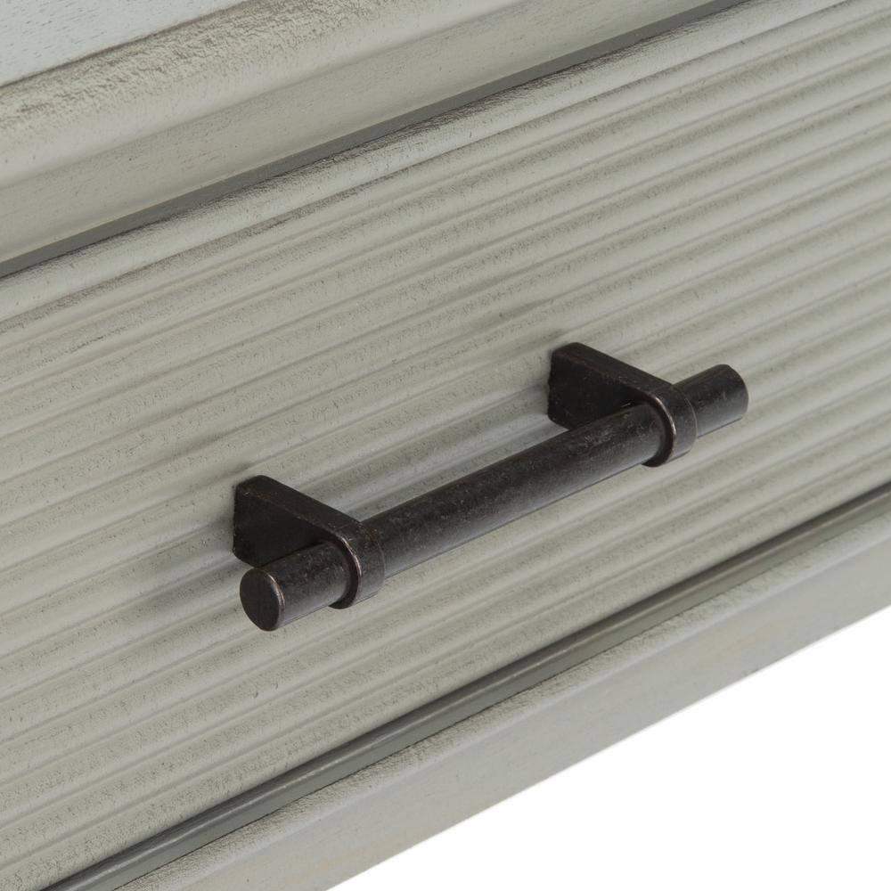 Ryder 1 Drawer Accent Table - Distressed Grey - Safavieh