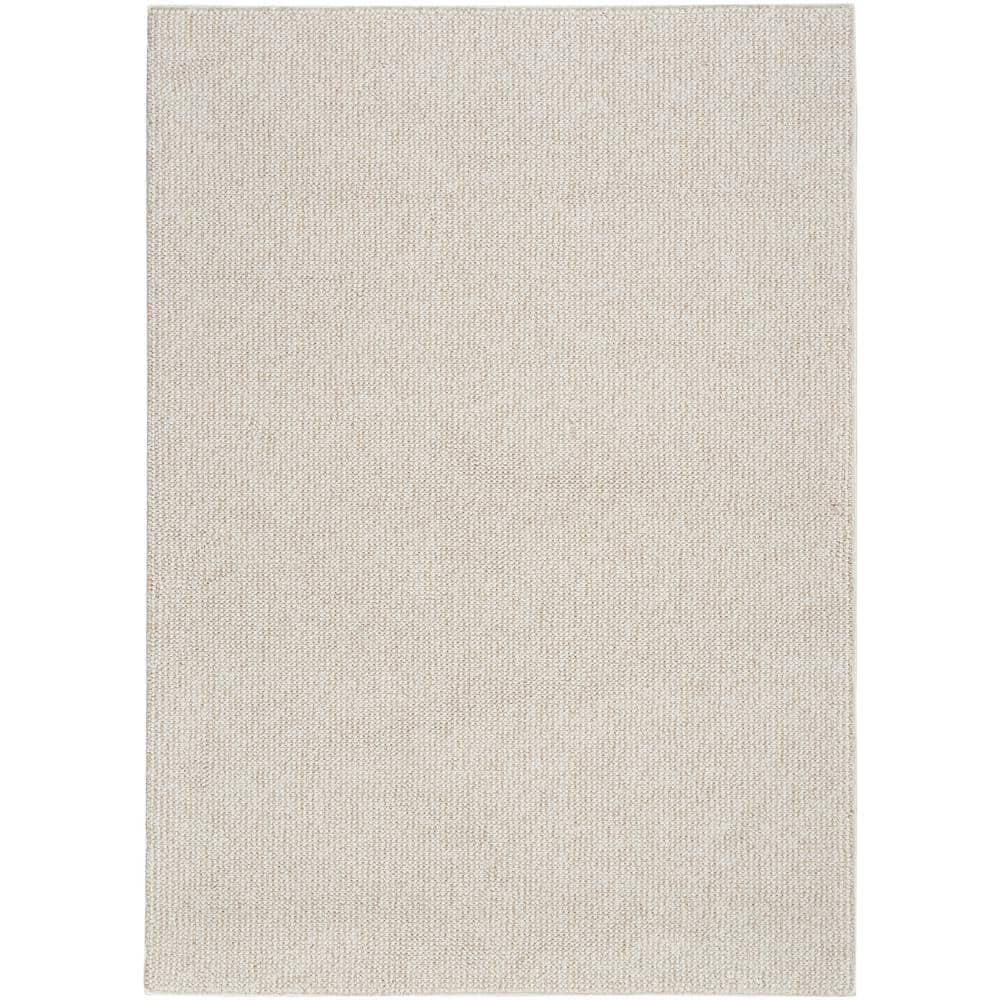 Nourison Textured Home Modern Indoor Rug Ivory Beige 7'10" x 9'10"