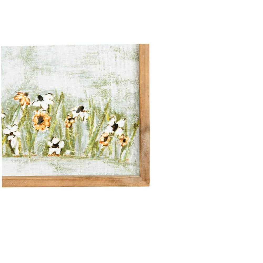 Creative Co-Op Donkey Wall Décor in Wood Frame