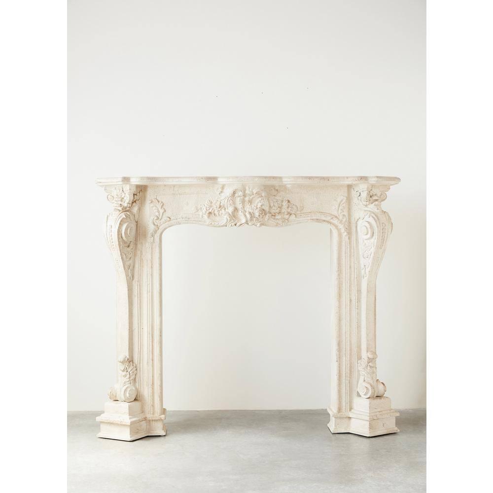 One Allium Way® Berthine Ornate Decorative Fireplace Mantel
