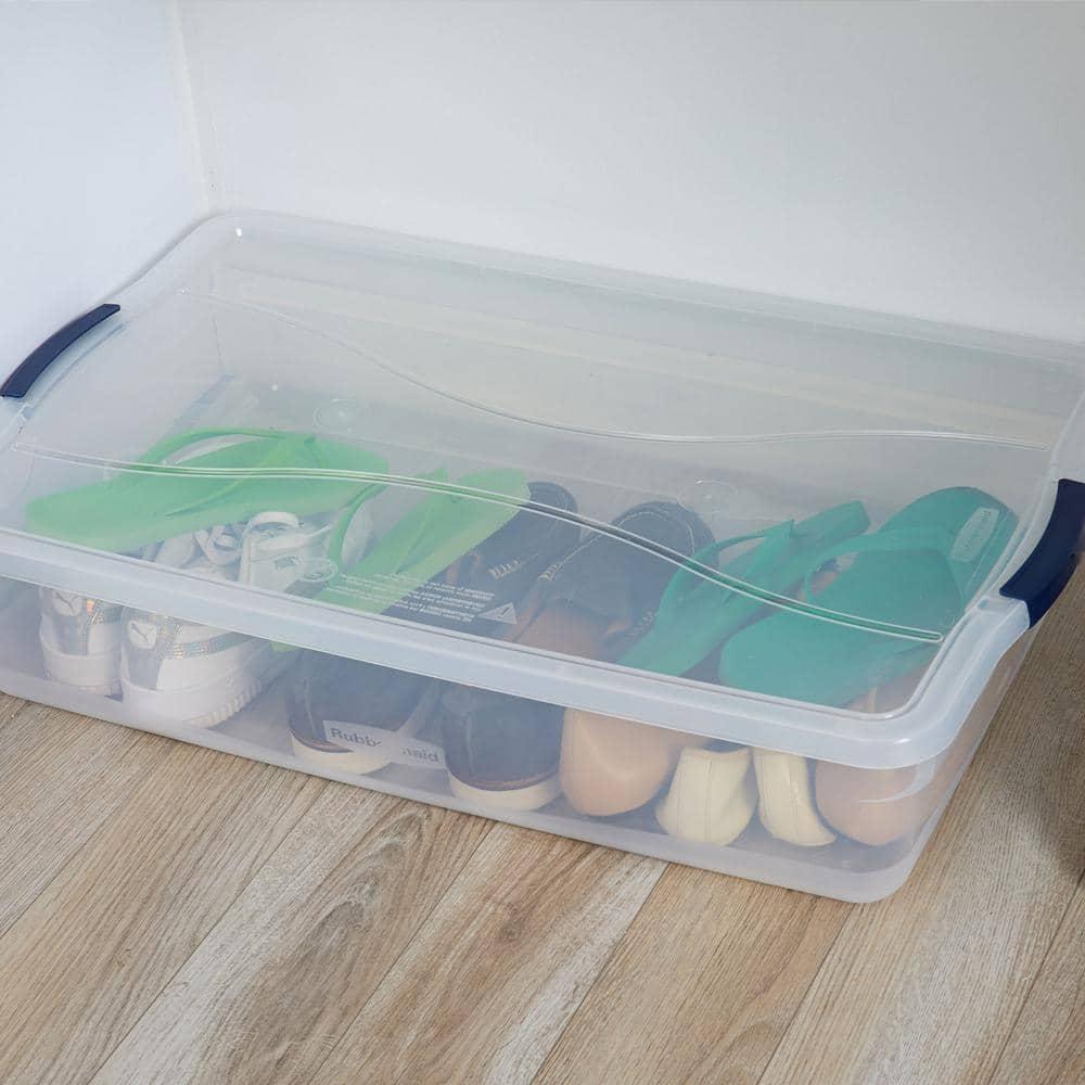 BEACHWATER POOL & SPA, LLC Rubbermaid Cleverstore Clear Storage Bins with Lids