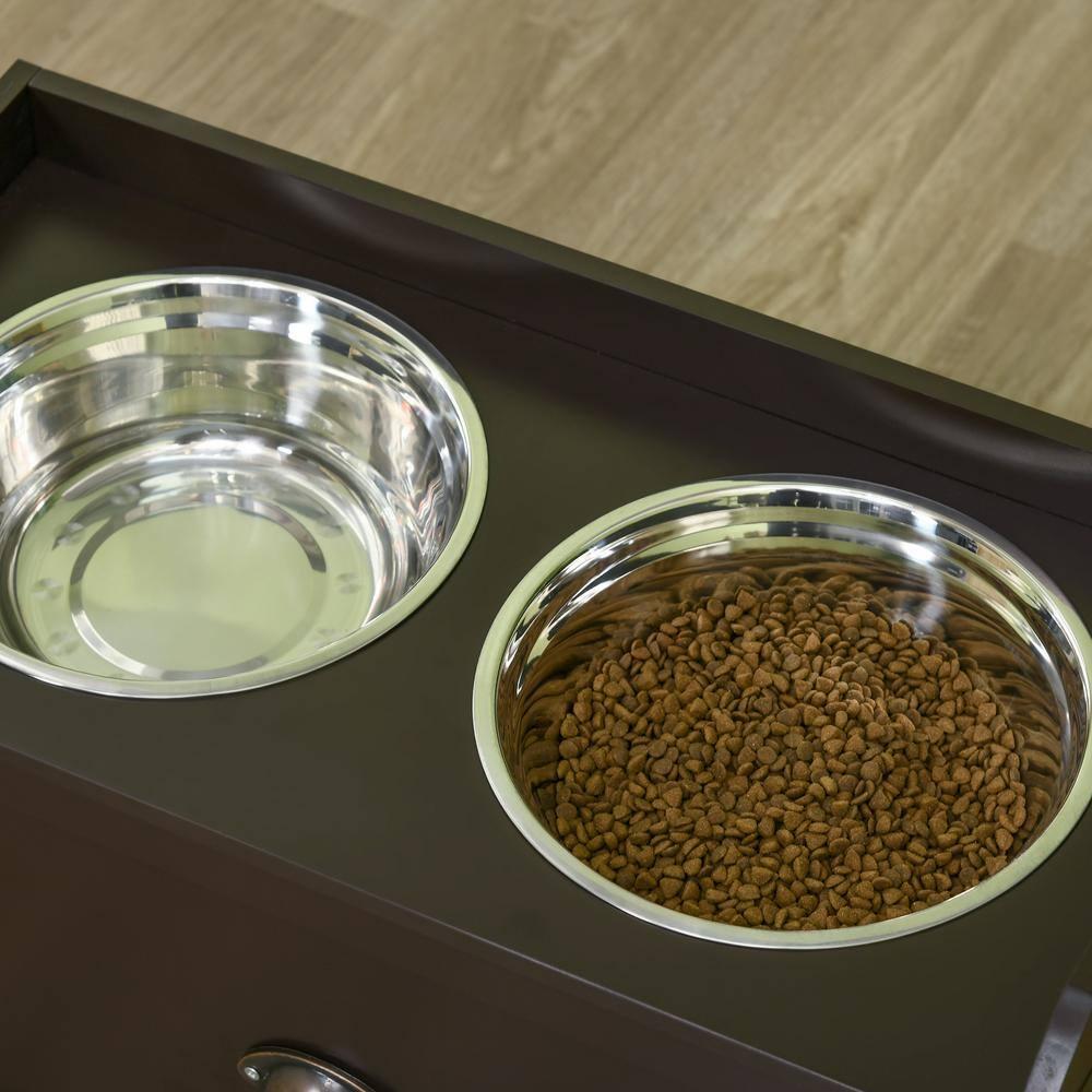 Pawhut 8.48 Cups Elevated Feeder