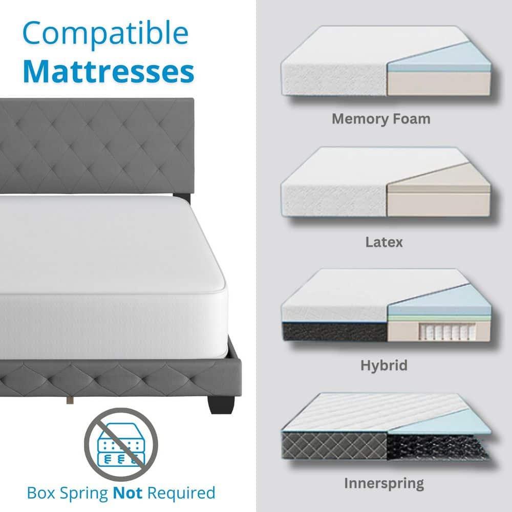 Boyd Sleep CHGR963QN Clara Upholstered  Platform  Bed