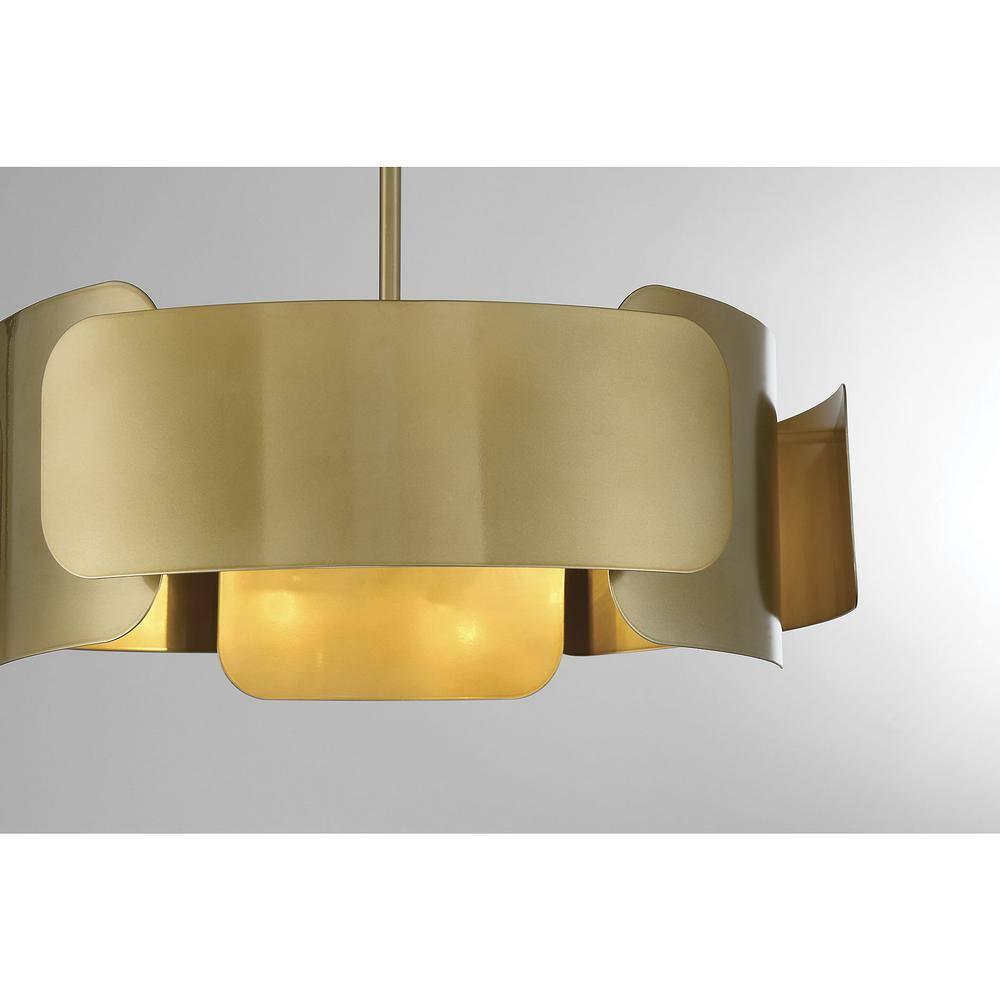 Trade Winds Bangle 4-Light Pendant in Burnished Brass