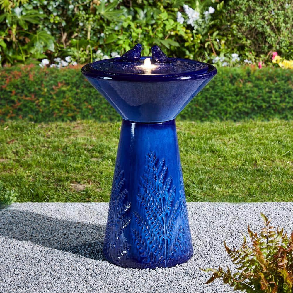 Kelly Clarkson Home Loulou Weather Resistant Bowl & Stand Fountain with Light