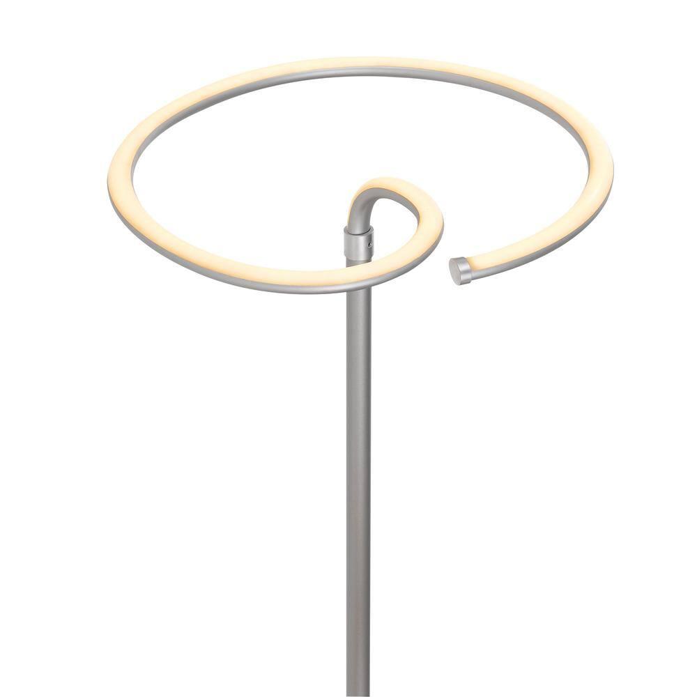 Twizzler Touch Adjustable LED Torchiere Floor Lamp for Kids' Nursery in White
