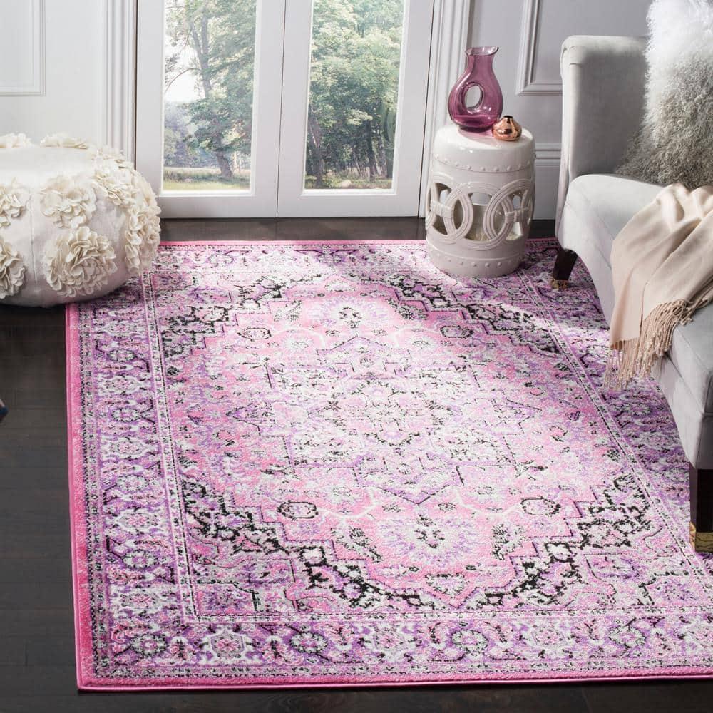 Skyler SKY126 Power Loomed Indoor Area Rug - Pink/Ivory - 8'x10' - Safavieh.