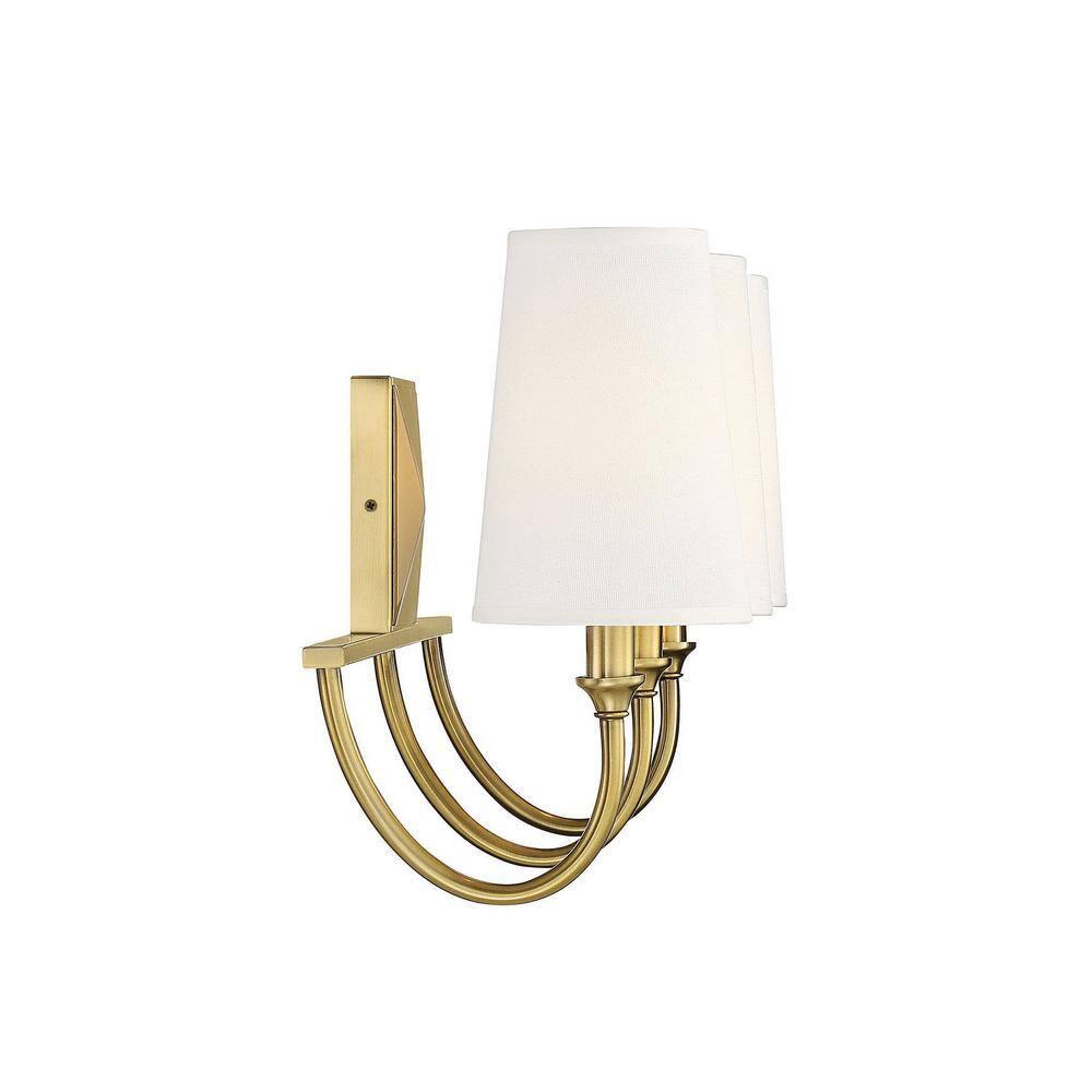 Savoy House Cameron 2 - Light Vanity in  Warm Brass