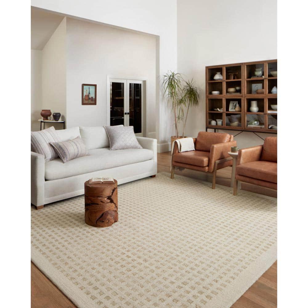 Chris Loves Julia x Loloi Polly Handmade Ivory/Natural Rug