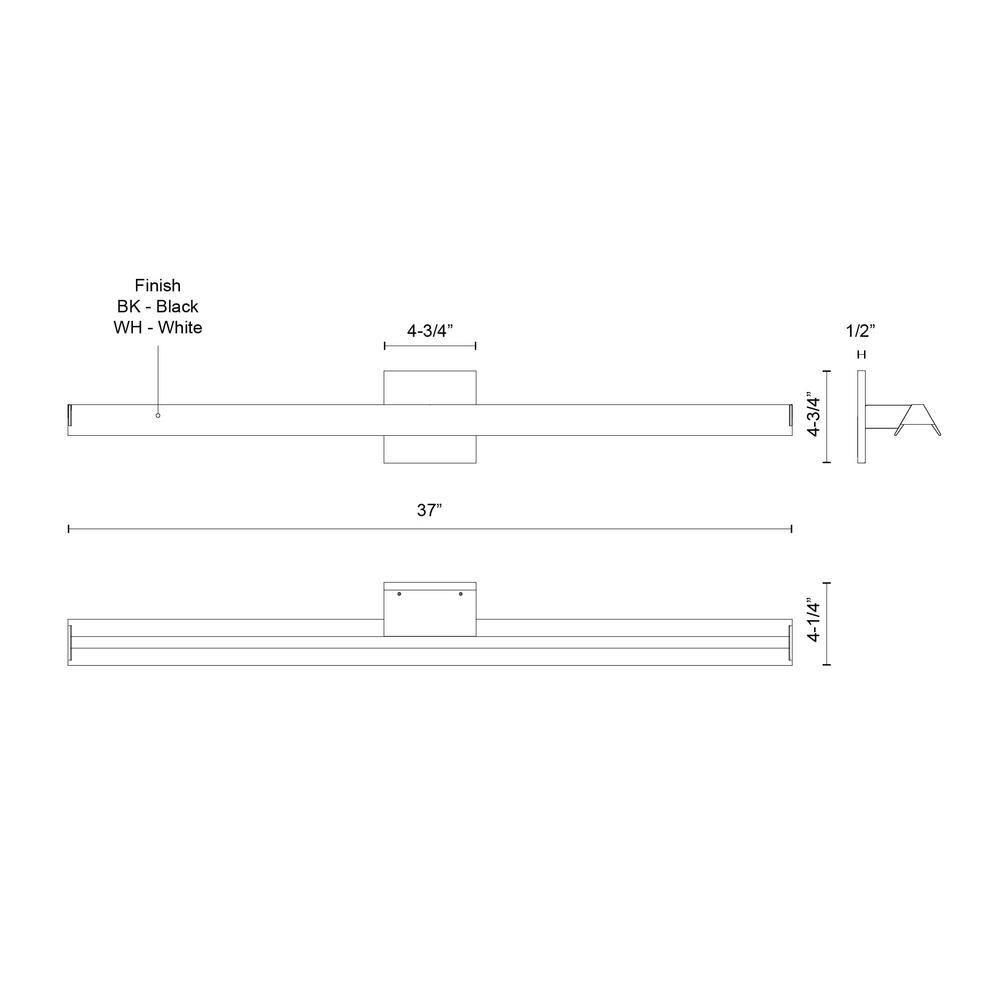 Kuzco Lighting Galleria Dimmable LED Wall Mounted Picture Light