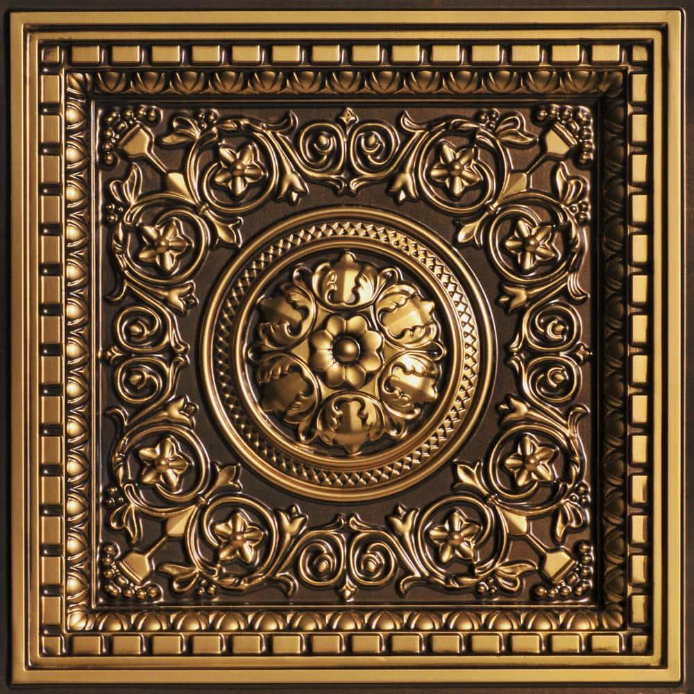 FromPlainToBeautifulInHours Rhine Valley 2 Ft. X 2 Ft. Drop-In PVC Ceiling Tile (Set of 25)