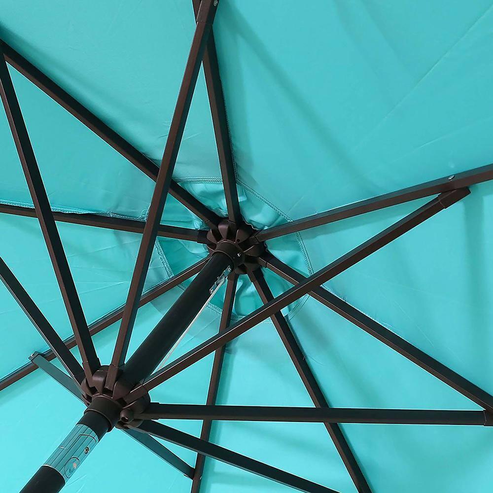 Westin Outdoor 9 Ft Patio Market Umbrella with Tilt & Crank, Turquoise