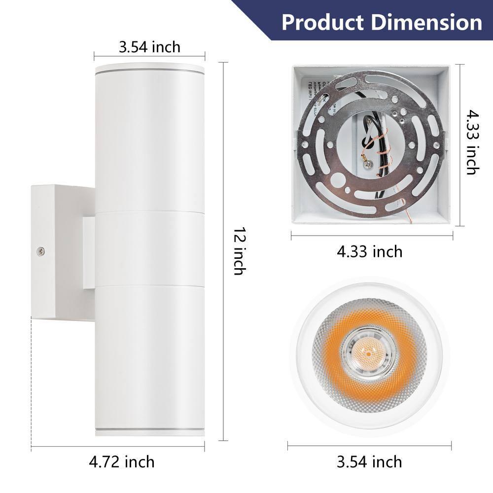 Nuvo Lighting 2 Light LED Large Up and Down Outdoor Sconce