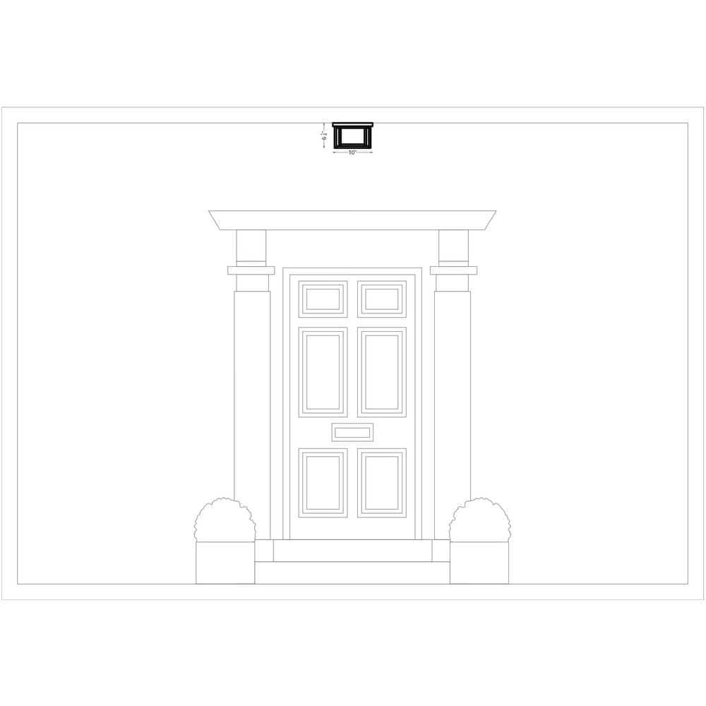 Vermont Square Outdoor Flush Mount
