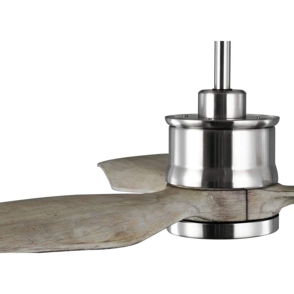 P250002-009-30-Progress Lighting-Farris - Wide - Ceiling Fan - 1 Light - Handheld Remote in Modern style - 60 Inches wide by 15.5 Inches high-Brushed